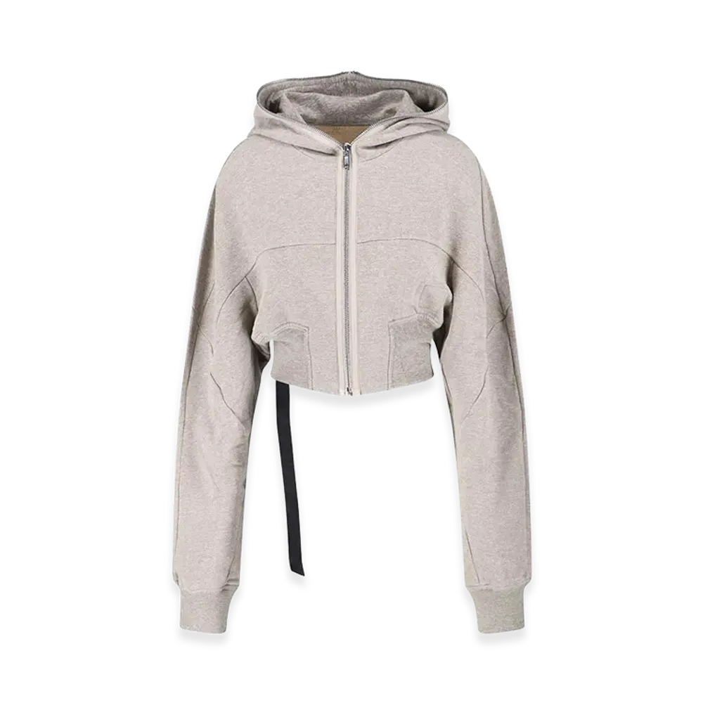 Rick Owens Women's Felpa Crop "Gray"