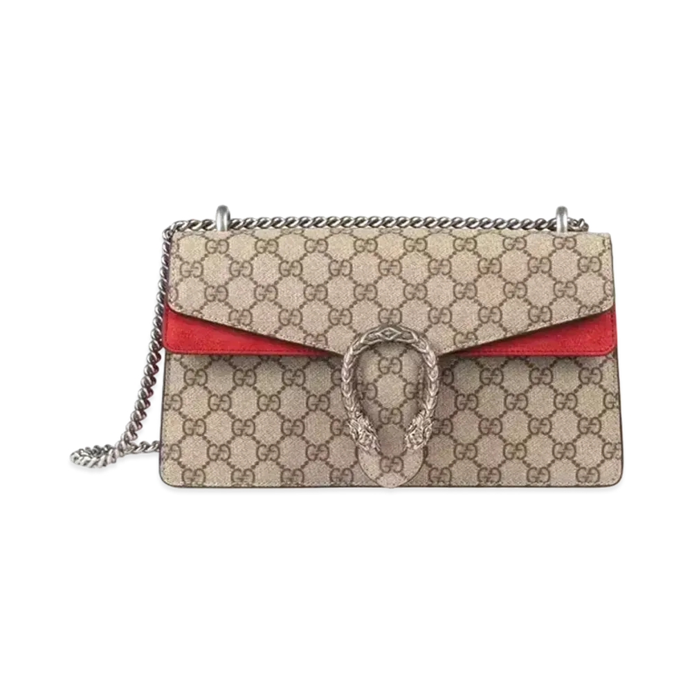 GUCCI Dionysus Small GG Shoulder Bag "GG Supreme Canvas"