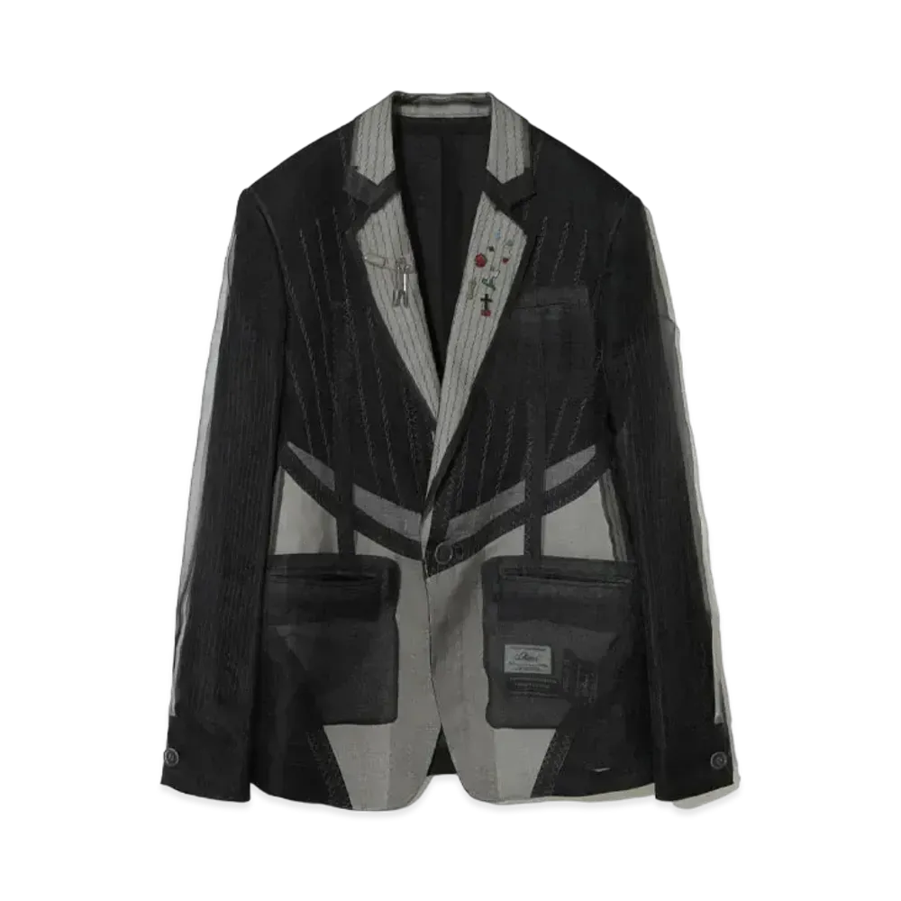 UNDERCOVER Silk Organdy Jacket "Black"