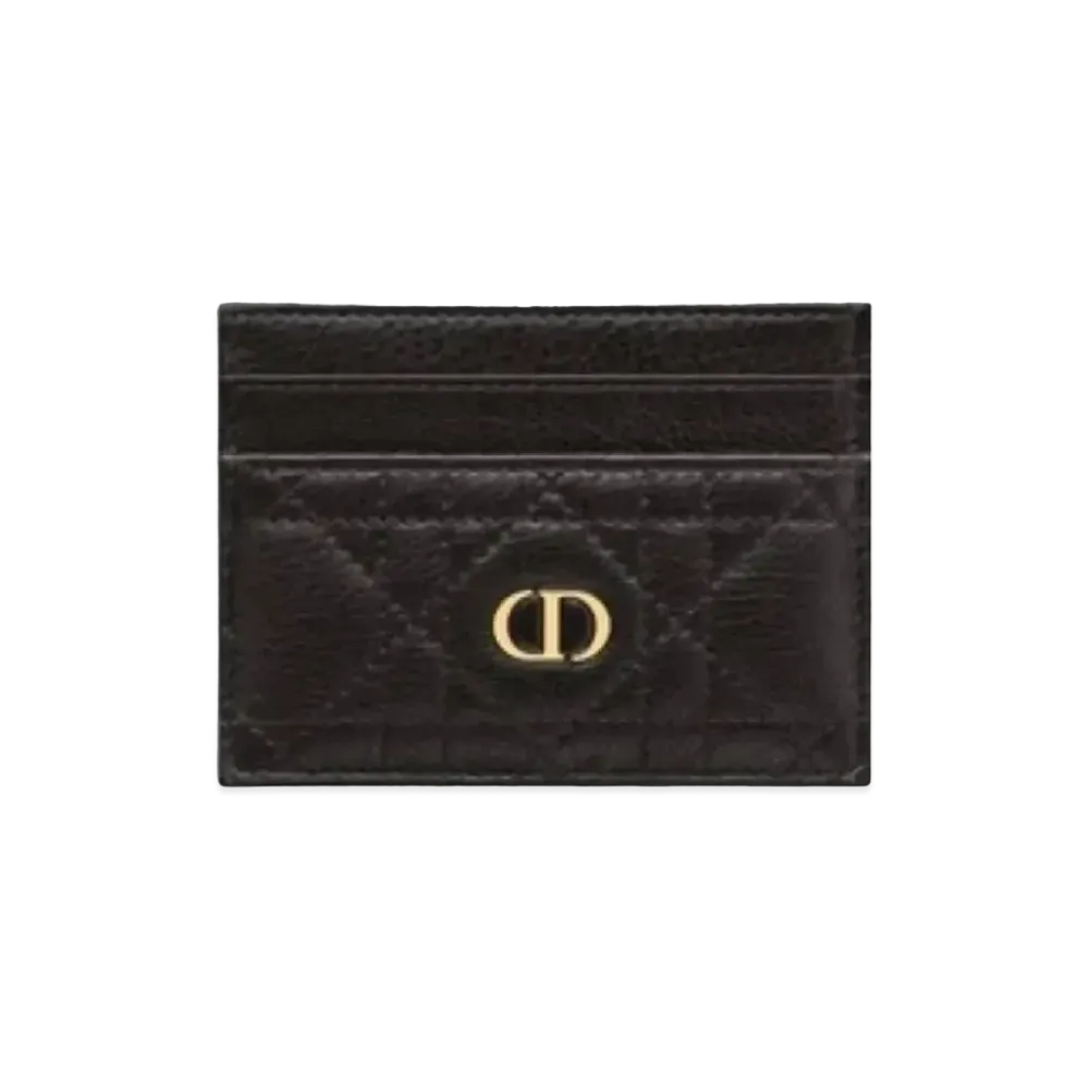 Dior Carfive Grid Card Holder "Black"