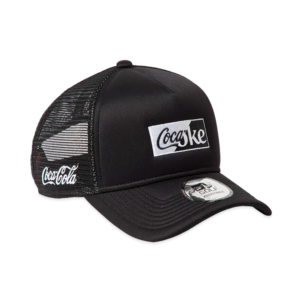 NEW ERA x Coca-Cola 9Forty A-Frame Trucker Golf "Black"