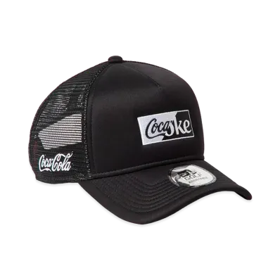 NEW ERA x Coca-Cola 9Forty A-Frame Trucker Golf "Black"