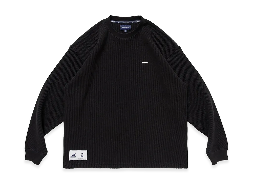 DESCENDANT Gaufre Waffle LS "Black"