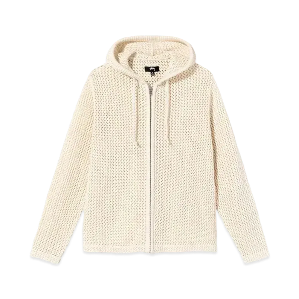 Stussy MESH ZIP HOOD "Natural"
