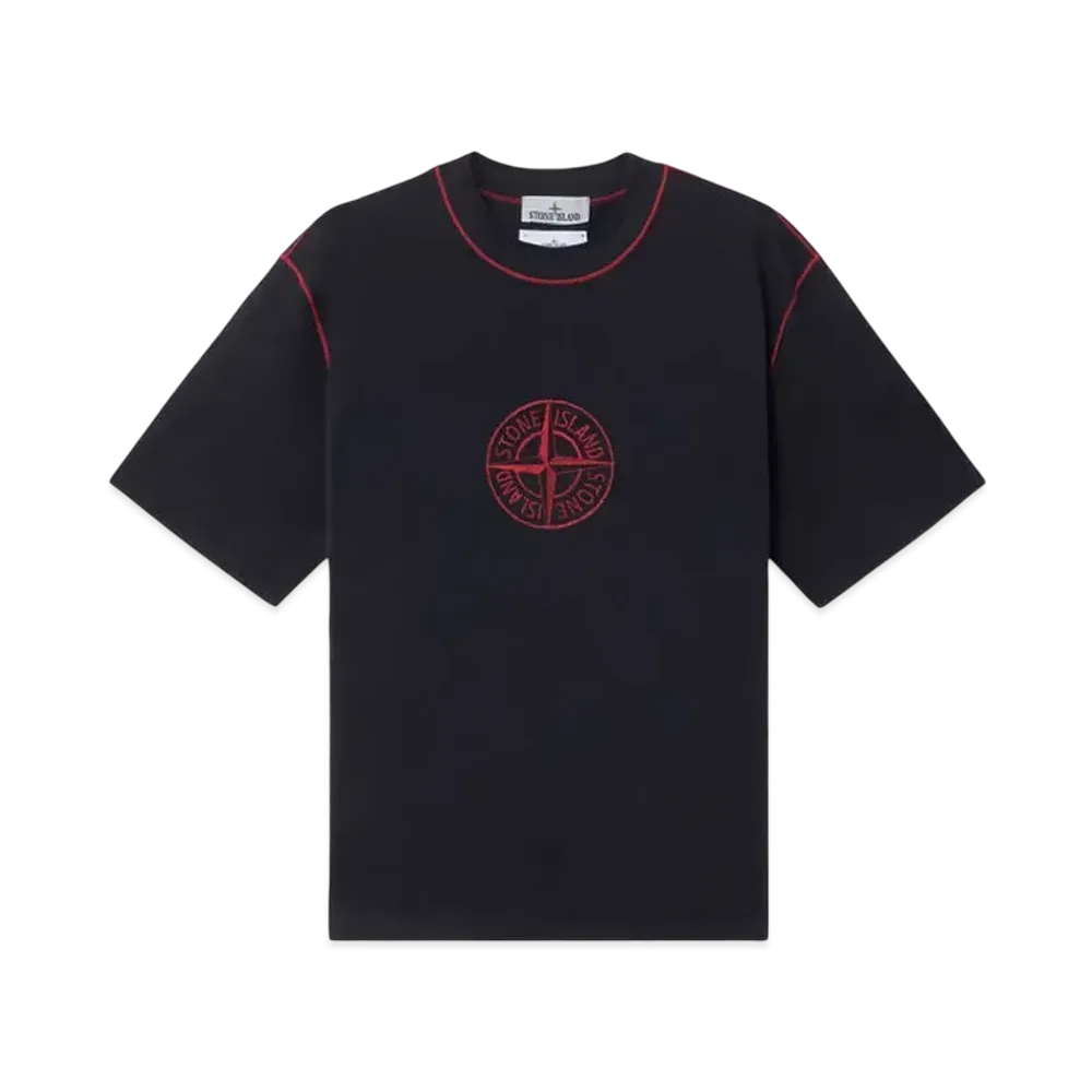 Stone Island 2100001 Combed Organic Cotton Jersey "Black"