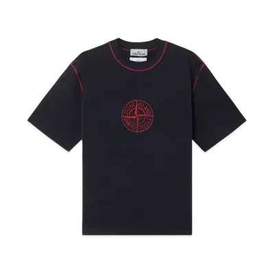 Stone Island 2100001 Combed Organic Cotton Jersey "Black"