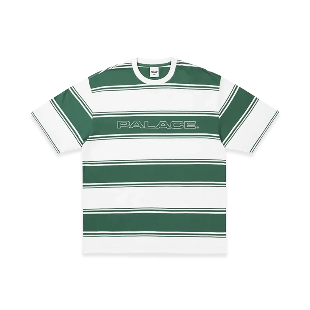 PALACE Tidy Stripe T Shirt "Green"