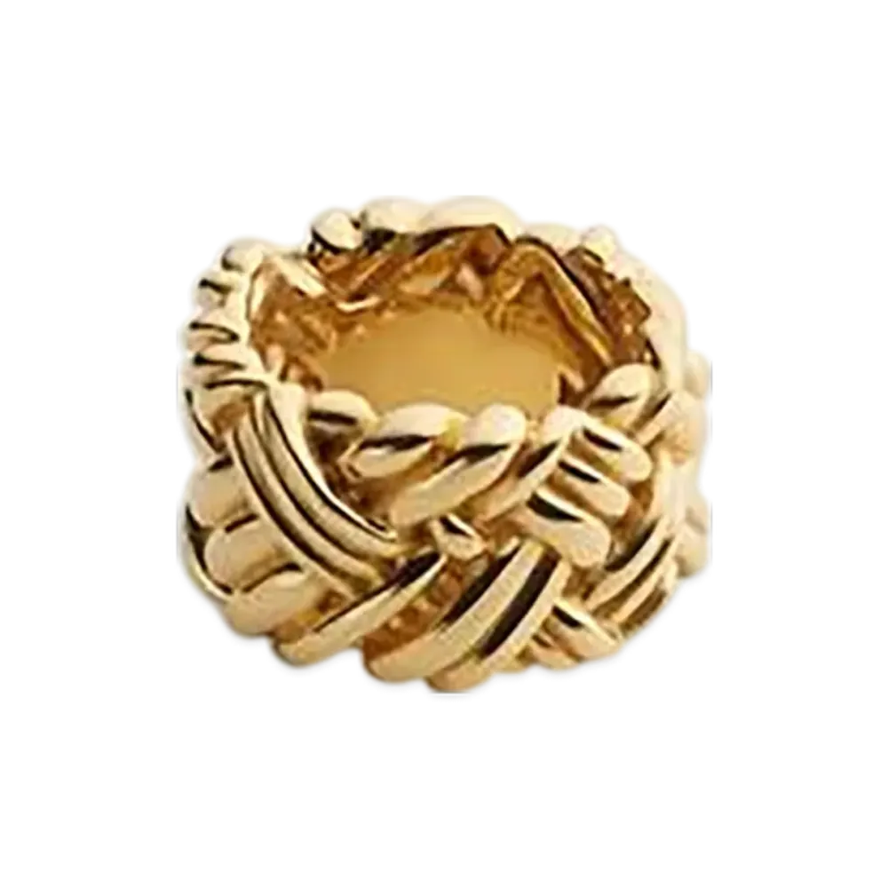 Bottega Veneta Intreccio Ring "Yellow Gold"
