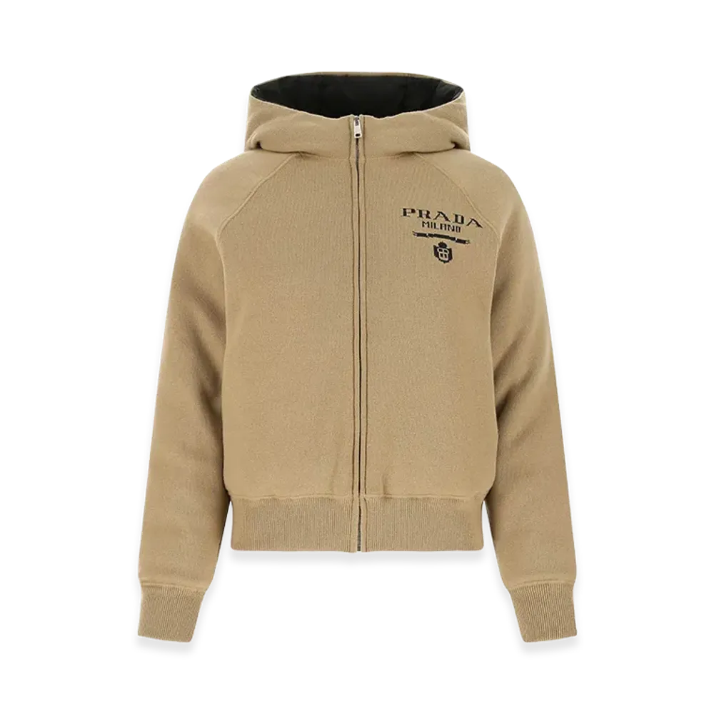 PRADA Women's Cashmere Blend Down Jacket "Camel"