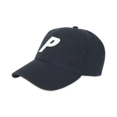 PALACE P 6-Panel Canvas "Black Washed"