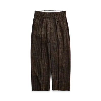 NICENESS N.Dickens Printed Stripe Resized Trousers "Wide Stripes"