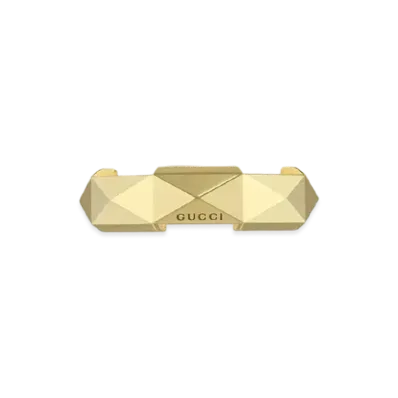GUCCI LINK TO LOVE Studded Ring "Yellow Gold"
