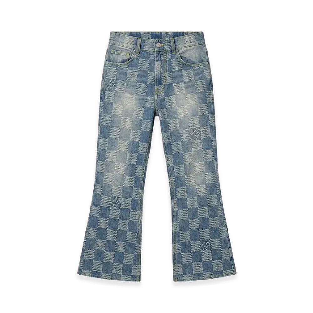 Louis Vuitton Damier Bootcut Denim Jeans "Indigo"