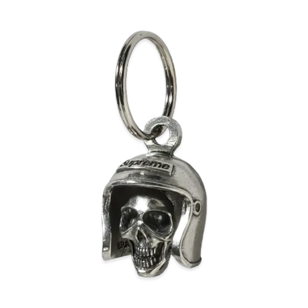 Supreme Skull Bell Keychain "Silver"