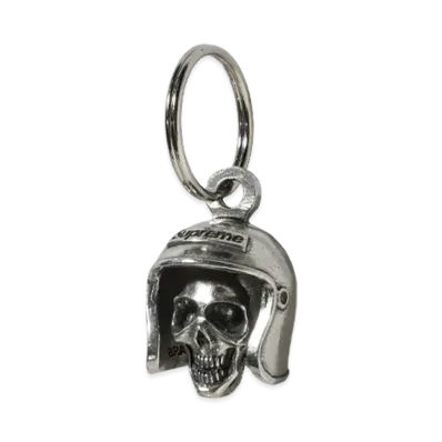 Supreme Skull Bell Keychain "Silver"