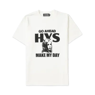 HYSTERIC GLAMOUR Make My Day Tee "White"