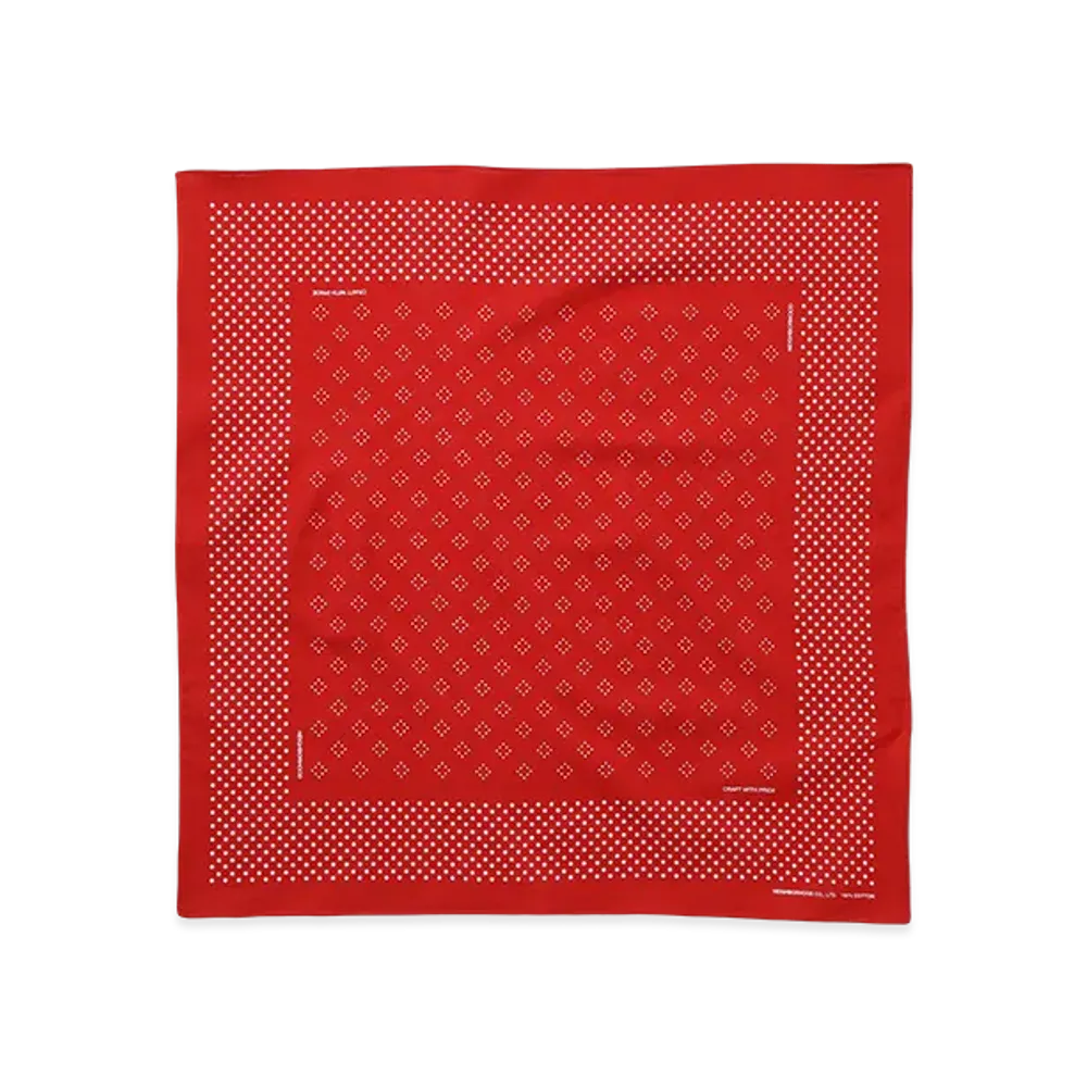 NEIGHBORHOOD Dot Pattern Bandana "Red"