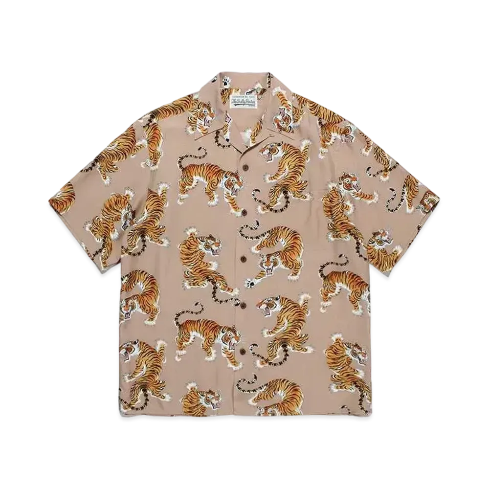 WACKO MARIA Tim Lehi / Hawaiian Shirt "Brown"