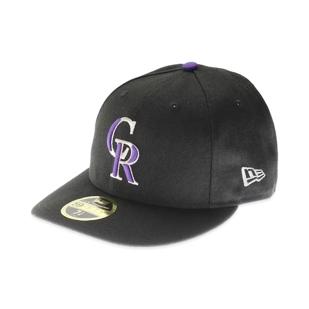 NEW ERA Rockies Authentic Low Profile Cap Game "Black"