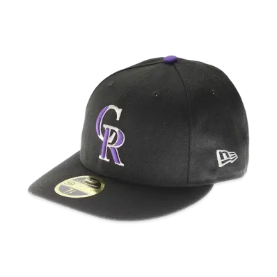 NEW ERA Rockies Authentic Low Profile Cap Game "Black"
