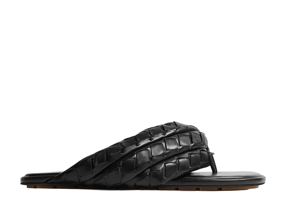 Bottega Veneta Salsa Thong Sandals "Black"