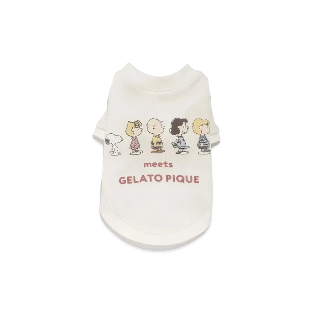 GELATO PIQUE x PEANUTS Cat & Dog Fleece Pullover "Off White"