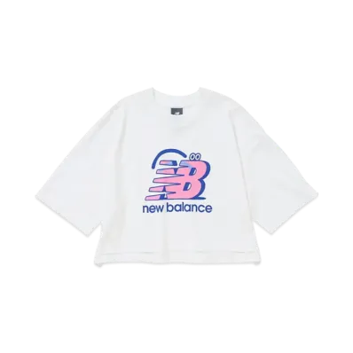 BEAMS T x New Balance x Face Oka Women Smile T-Shirt "White"