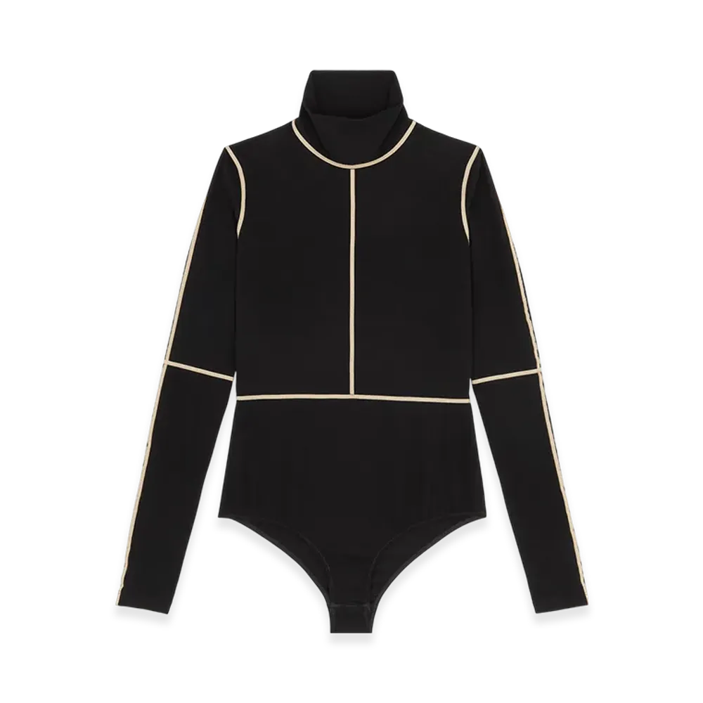 MM6 Maison Margiela Women's Long Sleeve Bodysuit "Black"