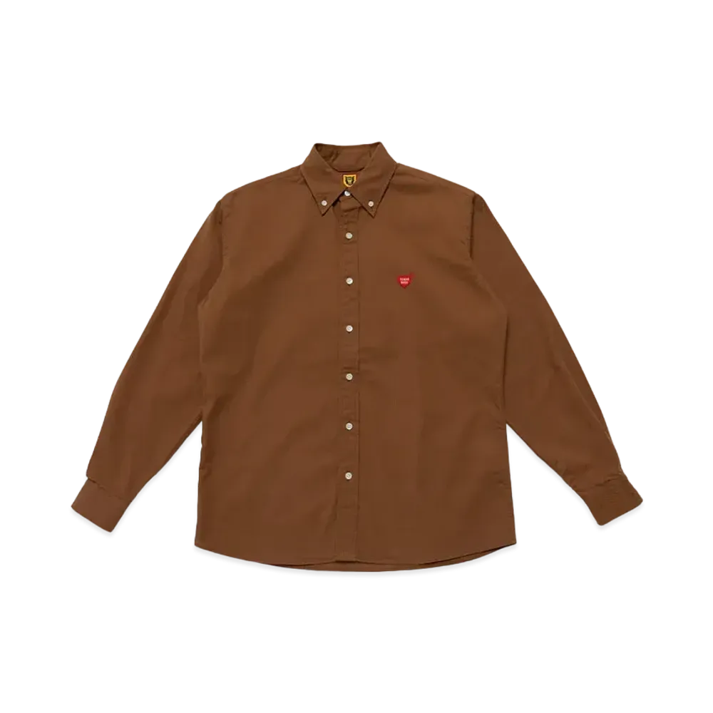 HUMAN MADE CHINO B.D SHIRT "Brown"