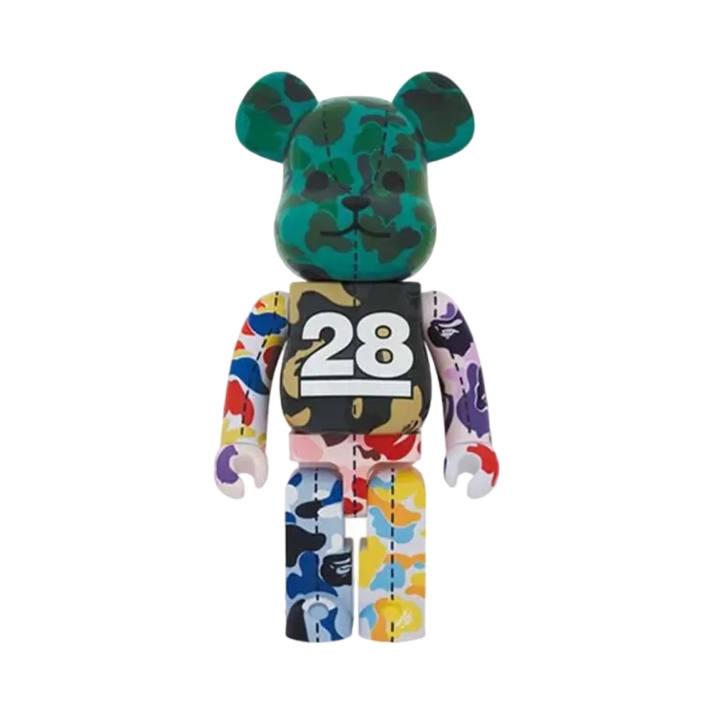 Bearbrick BAPE® CAMO 28TH ANNIVERSARY MULTI 1000% #4