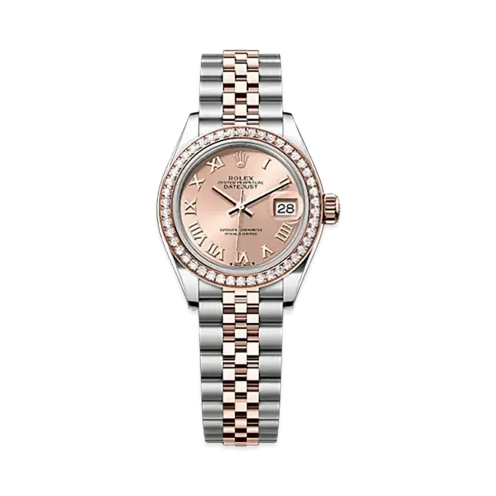 ROLEX Lady-Datejust 28mm Oystersteel & Everose Gold Diamond 279381RBR "Rose-colour"
