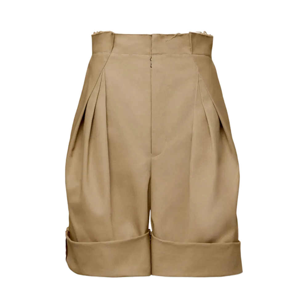 Maison Margiela Women's Skater Chino Shorts "Pink Beige"