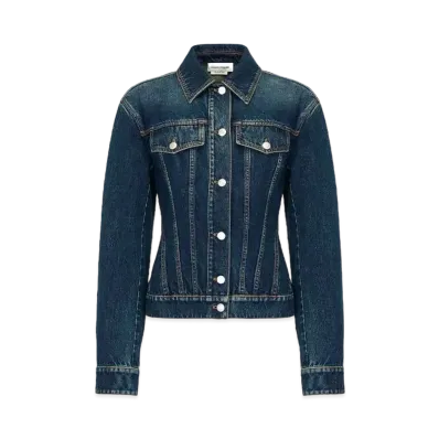 Alexander McQUEEN Waist Denim Jacket "Indigo"
