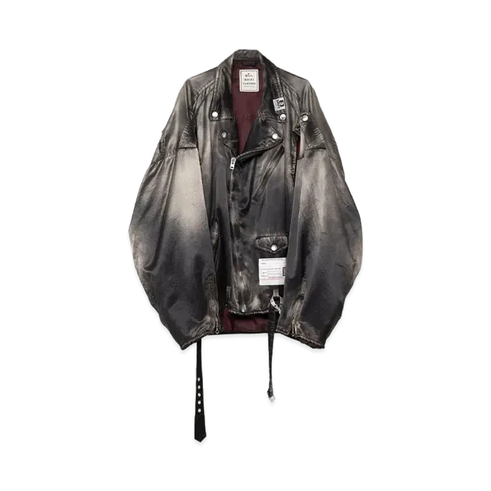 Maison MIHARA YASUHIRO Satin Riders Jacket "Black"