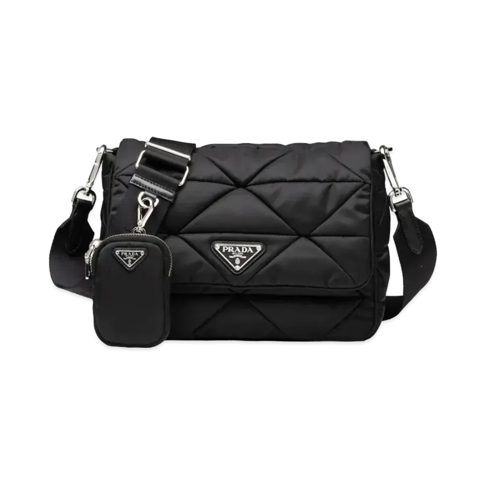PRADA Padded Nylon Shoulder Bag