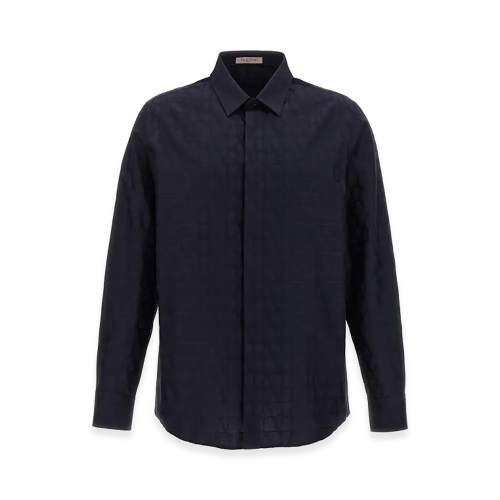Valentino 'toile Iconographe' Shirt "Blue"