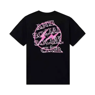 ANTI SOCIAL SOCIAL CLUB x FRAGMENT Bolt Tee "Black Pink"