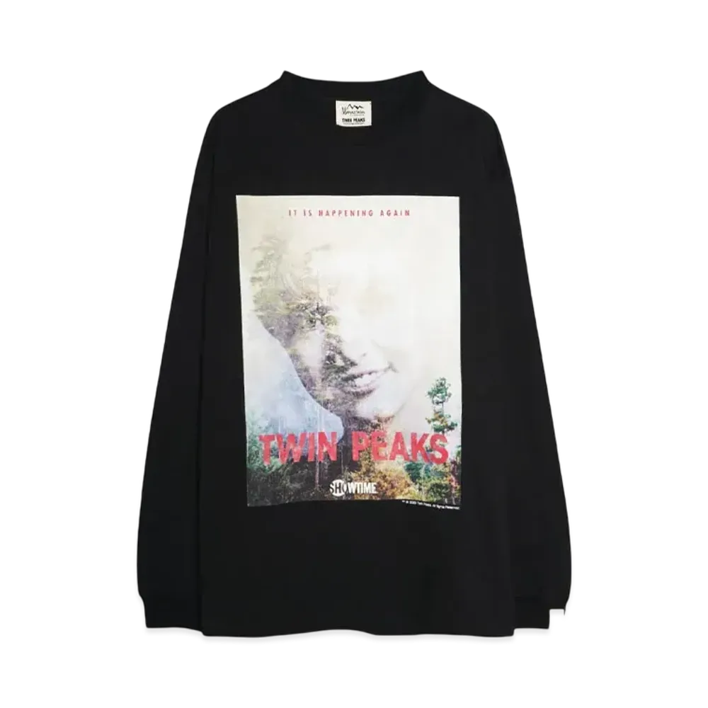 MANASTASH TWIN PEAKS L/S TEE 02 "BLACK"