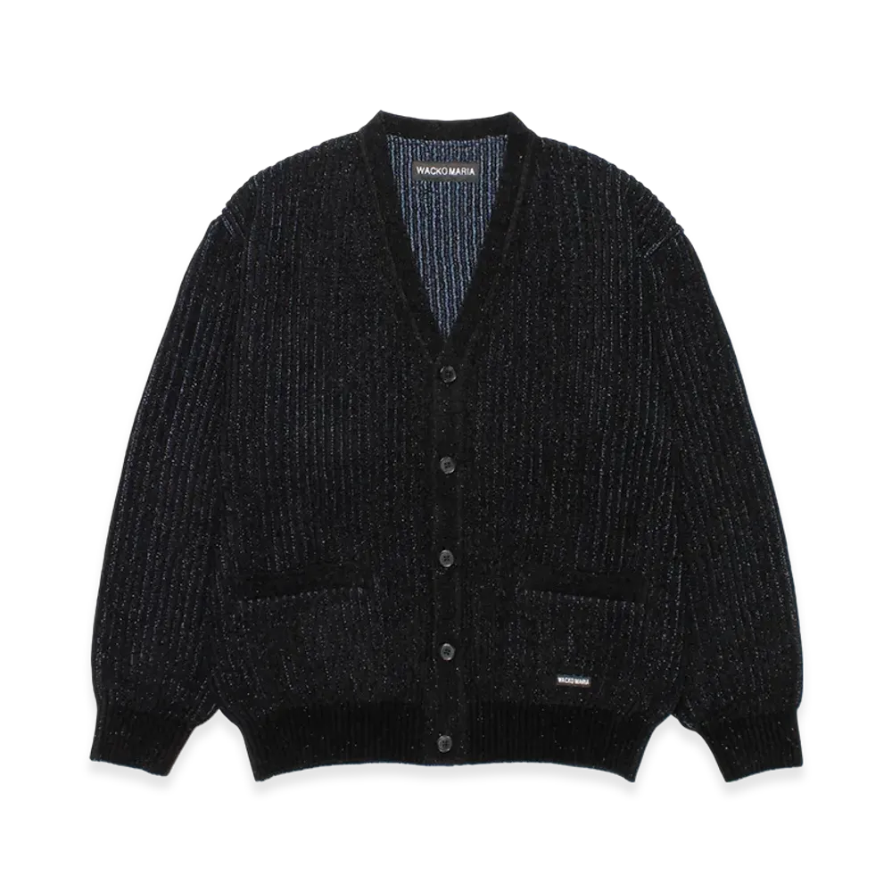 WACKO MARIA Glitter Knit Cardigan "Blue"
