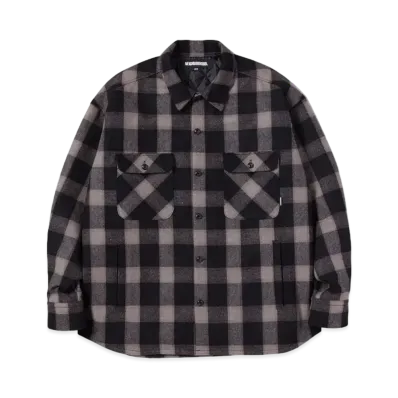 NEIGHBORHOOD Buffalo Check SH LS . WN "Gray"