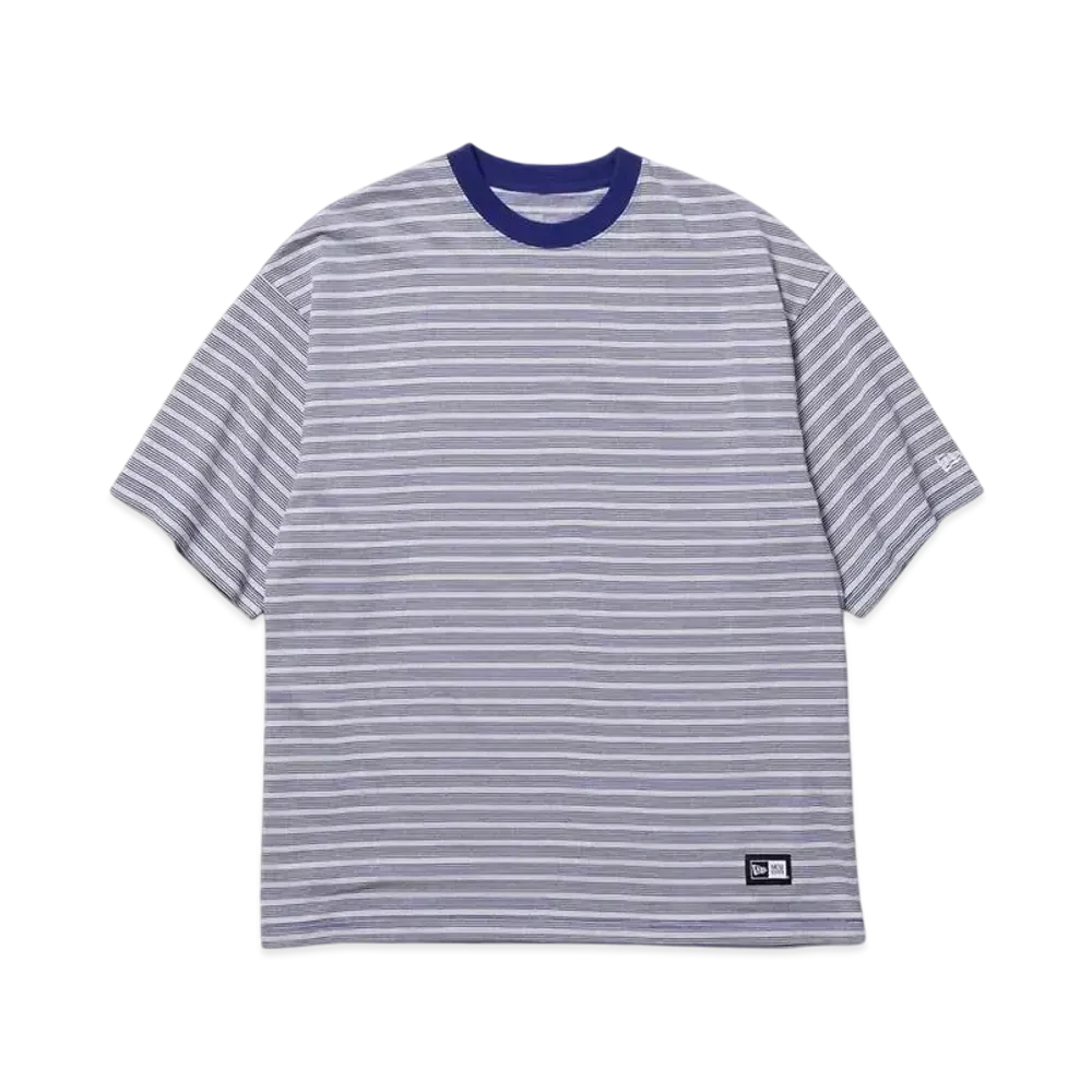 NEW ERA Short Sleeve Oversized Cotton T-Shirt Micro Border "Dark Royal"