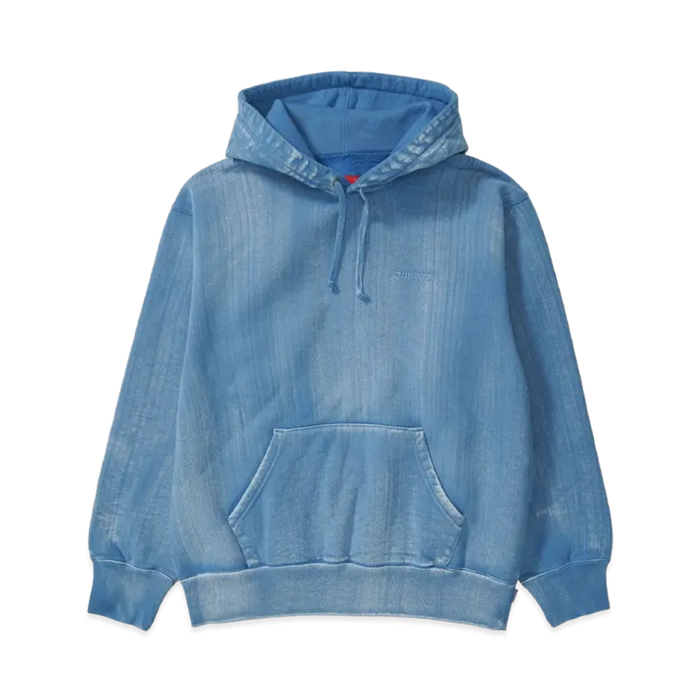 Supreme Brush Stroke Hooded Sweatshirt "Blue"
