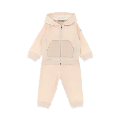 MONCLER Kids Complete Hoodie And Joggers "Pink"