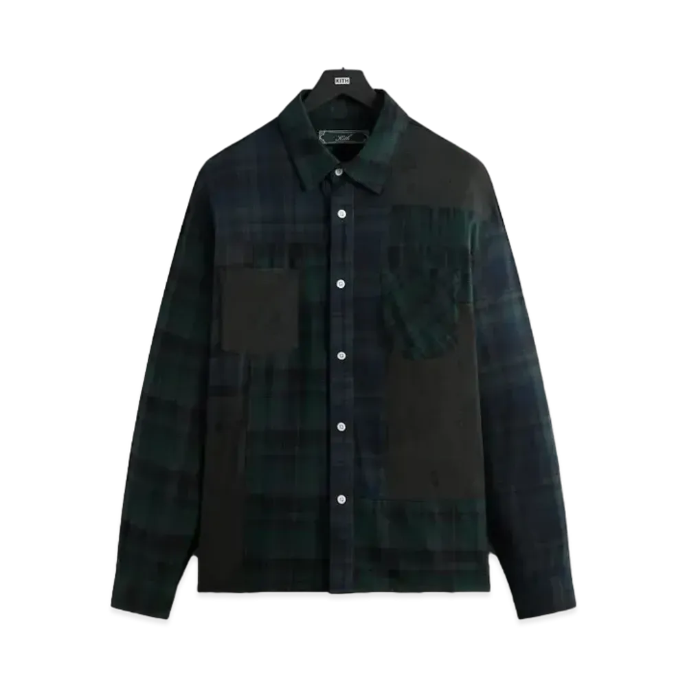 Kith Patchwork Jaydin Buttondown Shirt "Fairway"