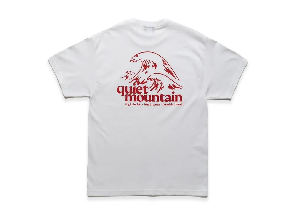 Creek Angler's Device x quiet mountain S/S Logo Tee "White"
