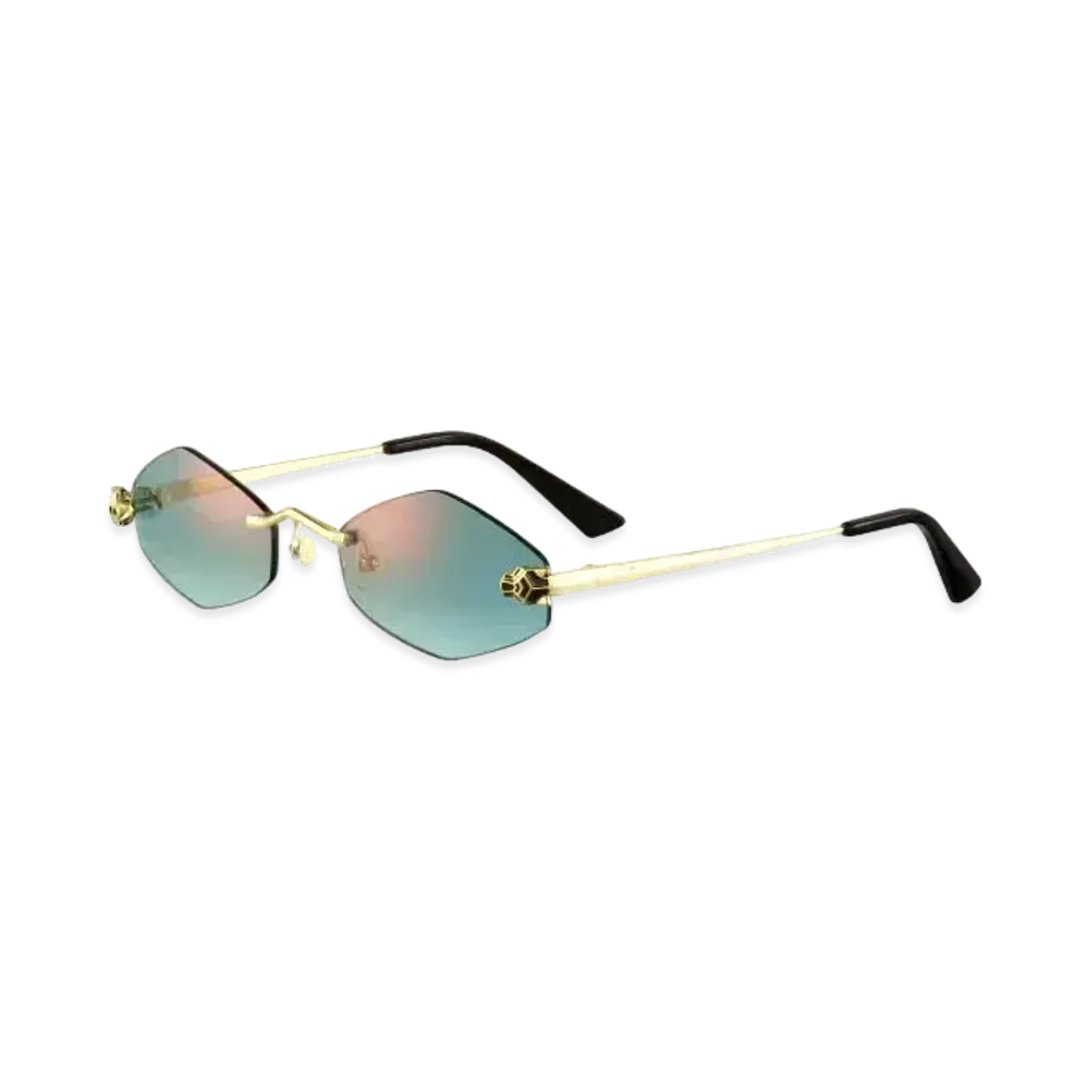 Cartier Panthere de Cartier Sunglasses "Gradient Green"