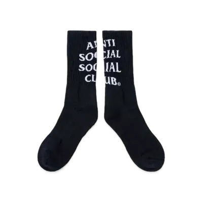 ANTI SOCIAL SOCIAL CLUB SUMMER 24 MAJOR DROP Mind Games Socks "Black"