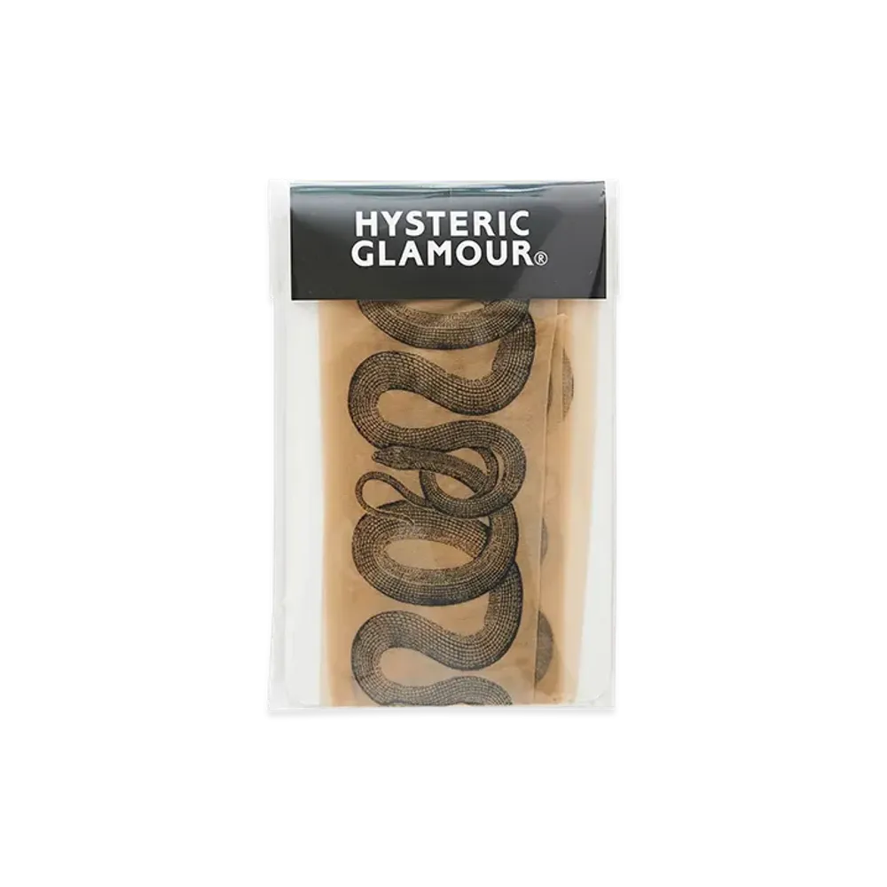 HYSTERIC GLAMOUR Snake Loop Stockings "Charcoal Gray"