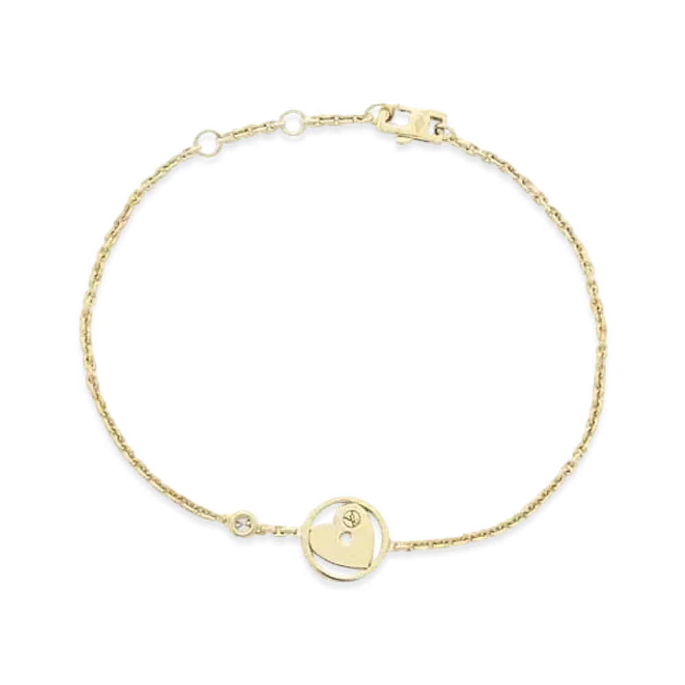 Louis Vuitton Pendentif Idylle Coeur Bracelet "Pink Gold"