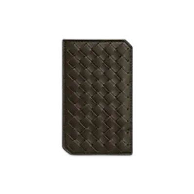 Bottega Veneta Intrecciato Piccolo Vertical Card Case "Khaki"